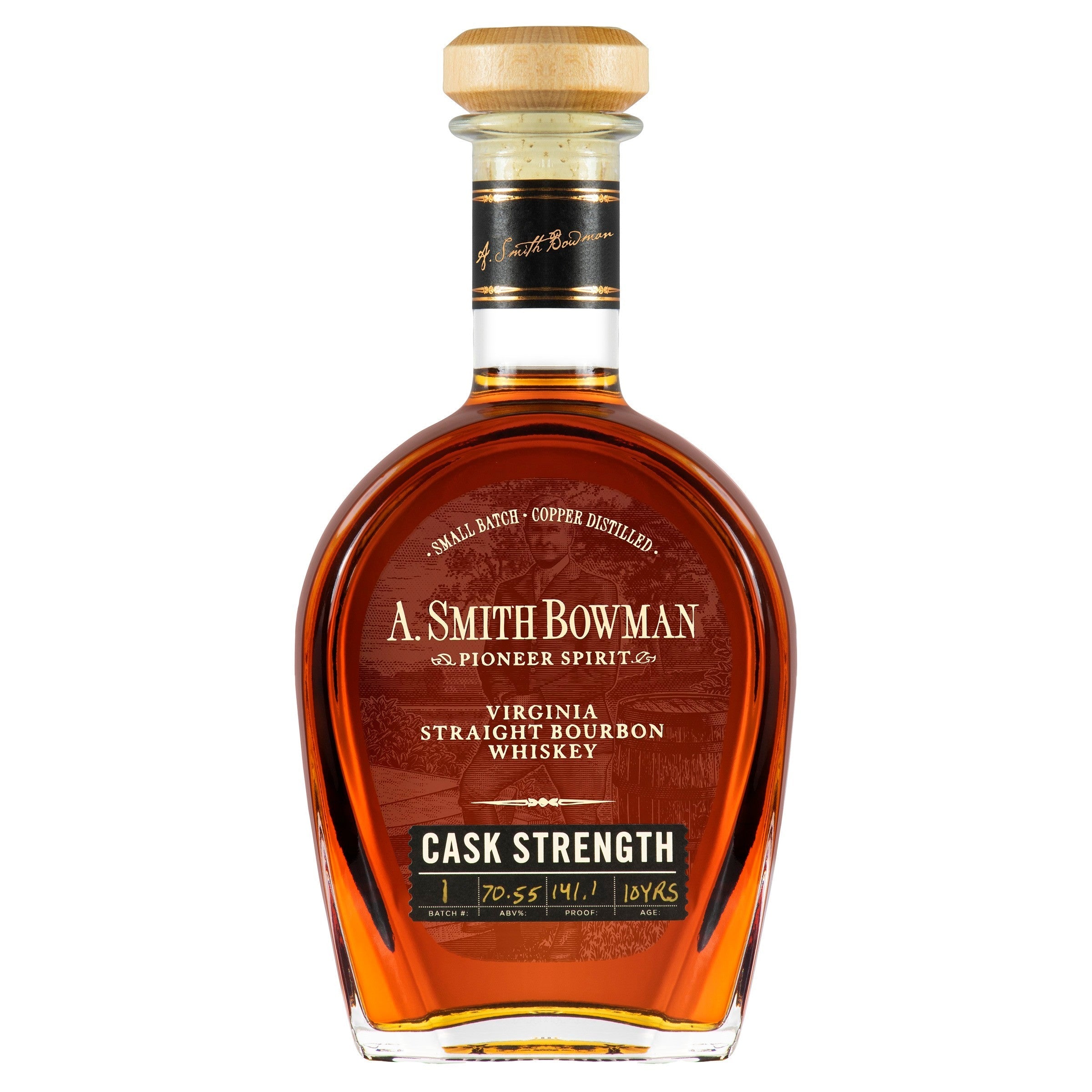 A. Smith Bowman Cask Strength Virginia Straight Bourbon 10 year 750 ml