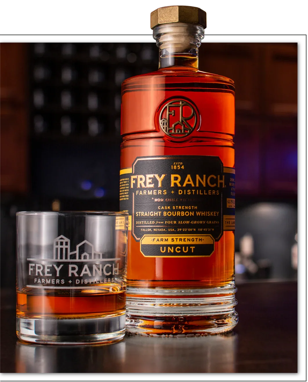 Frey Ranch Farm Strength Uncut Bourbon Whiskey 750ml